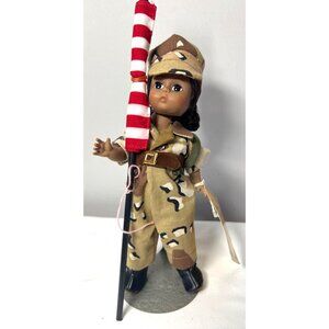 Madame Alexander 1991 Desert Storm Welcome Home Doll 8" With Camouflage Outfit &